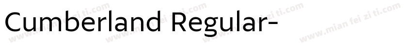 Cumberland Regular字体转换